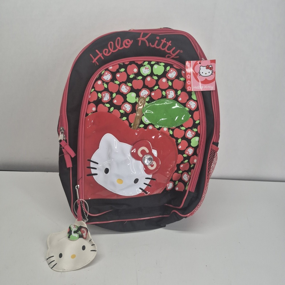 Hello Kitty Backpack 2008 Apple Print With Change Purse
